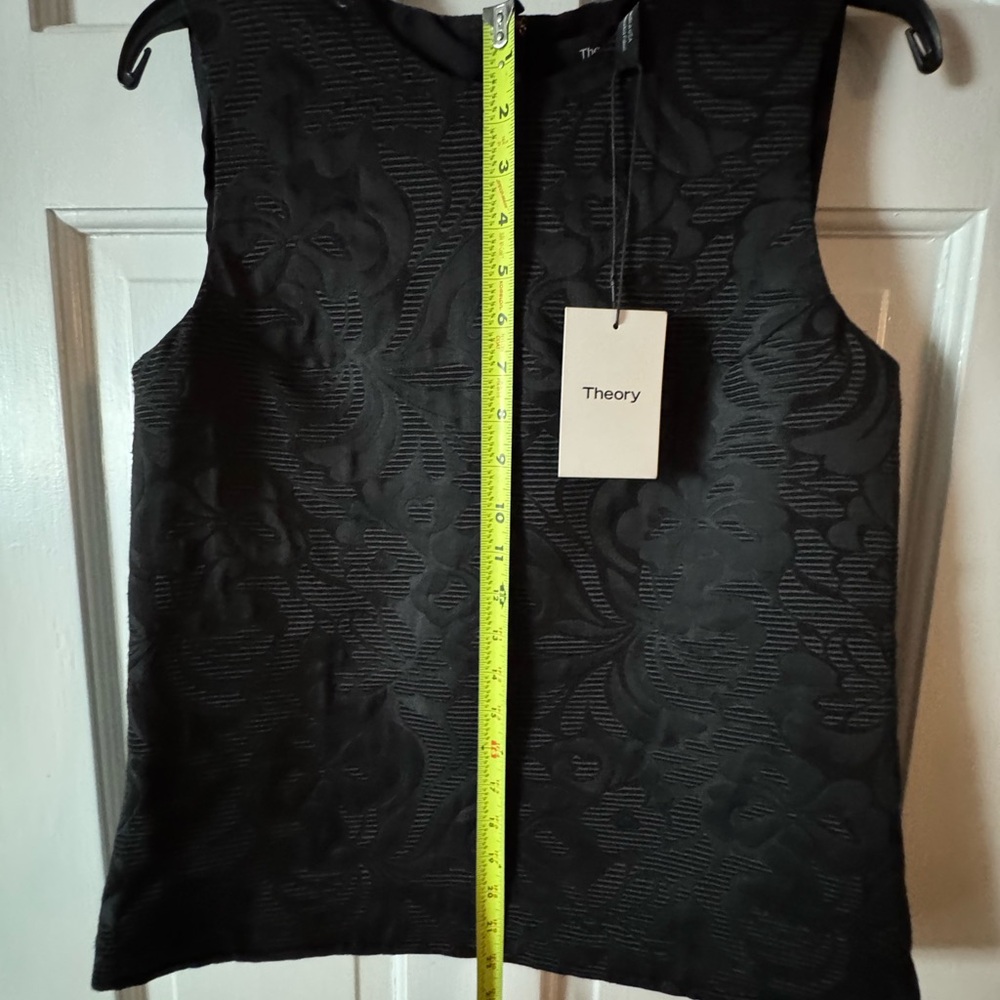 Theory Textured Black Tank Top - Picture 2 of 7
